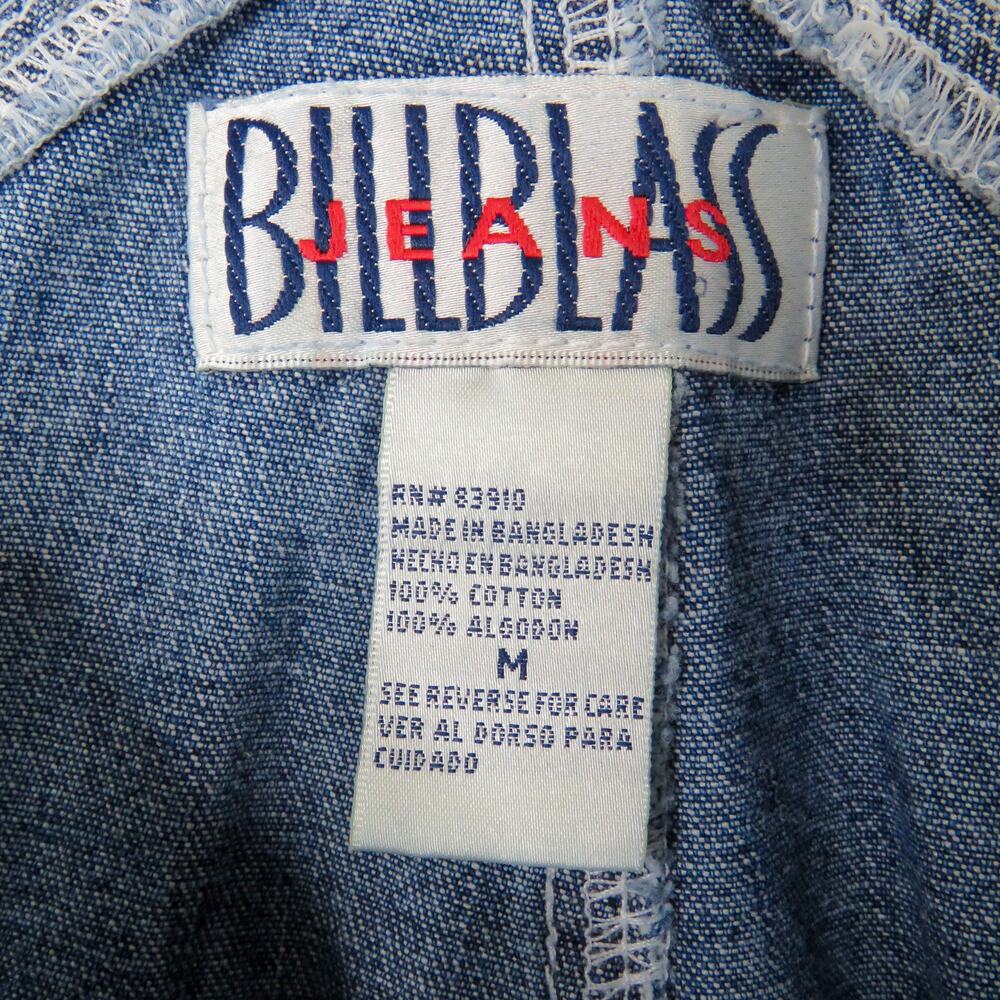 1990s Bill Blass Vintage Overalls Blue Denim Overalls Medium Women's Retro - Picture 7 of 7